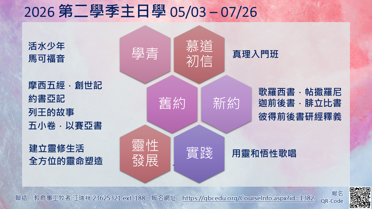 202605-第二季成人主日學